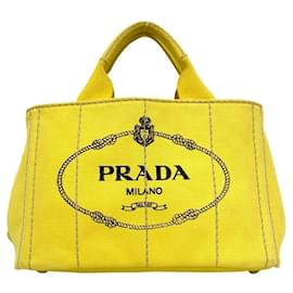 Prada Canapa 2-Way Logo Canvas Schultertasche