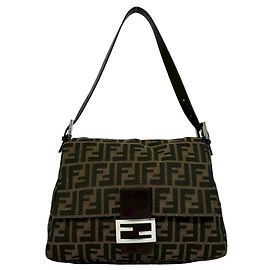 Borsa Fendi Mamma Bucket con motivo Zucca FF Logo