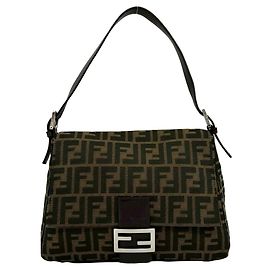 Borsa bucket Fendi Mamma Zucca motivo logo FF