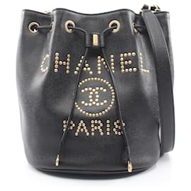 Chanel Deauville Drawstring Shoulder Bag