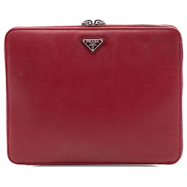 Prada iPad Hülle Red Saffiano Zip Around