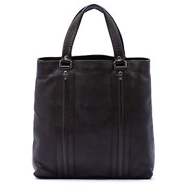 Gucci Brown Grained Calfskin Tote