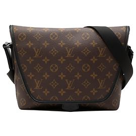 Louis Vuitton Sac Messager Magnétique Monogram Macassar Marron