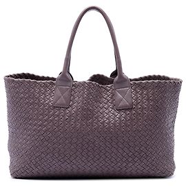 Bottega Veneta Cabat Intreccio Tote aus Lammleder Limited Edition Lila Größe Medium