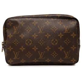 Louis Vuitton Marrone Monogram Trousse Toilette 23