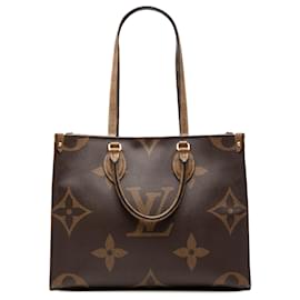 Louis Vuitton Marrón Monogram Reverse Giant OnTheGo MM