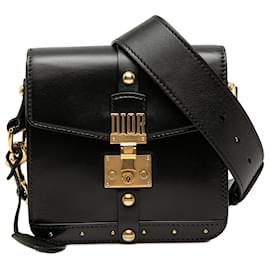 Dior Black Leather DiorAddict Square Flap