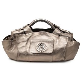 LOEWE Marrone Metallizzato Nappa Anagram Aire