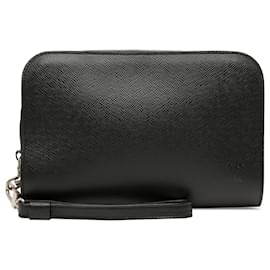 Pochette Baikal in pelle Taiga nera Louis Vuitton