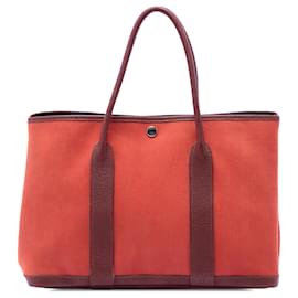 Hermès Red Toile and Negonda Garden Party 30