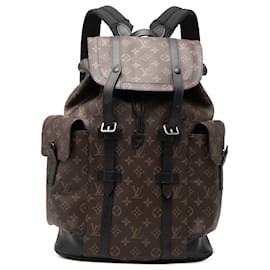 Louis Vuitton Rucksack Braun Monogram Macassar Christopher MM