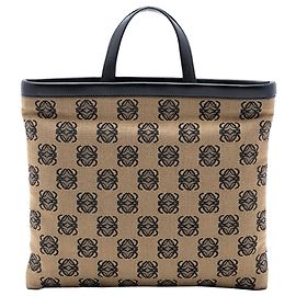 LOEWE Tote aus Anagram-Canvas in Beige
