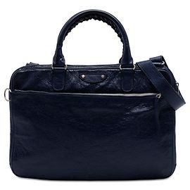 Valigetta Balenciaga Blue Lambskin Motocross Giant 12