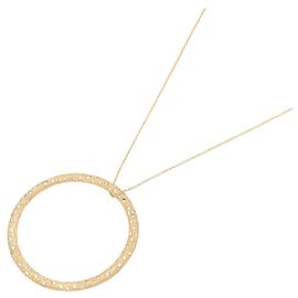 Collana grande Tiffany & Co. con cerchio martellato e diamanti