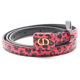 Cinto de couro com logotipo CD Christian Dior