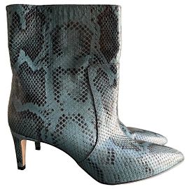 Botines con estampado de pitón Paris Texas