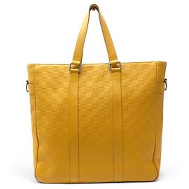 BORSA LOUIS VUITTON TADAO SOLAR N41228 PELLE DAMIER EMPREINTE GIALLA