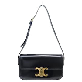 Céline BORSA CELINE CLAUDE 194143 POCCHETTE IN PELLE DI VITELLO LUCIDA NERA