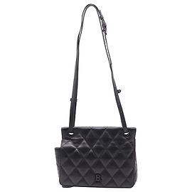 Bolsa de ombro Balenciaga Medium Touch B. em couro matelassê preto