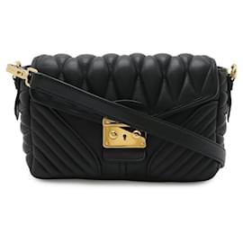 Borsa a tracolla biker in pelle nappa Miu Miu