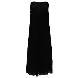 Vestido midi palabra de honor Soleil de Jean Paul Gaultier en poliéster negro