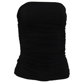 Top Kriza de The Row en viscosa negra