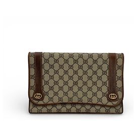 Clutch in tessuto vintage Gucci