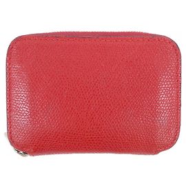 Valextra Zip Around Card Folder Soft Calfskin Card Case