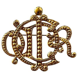Spilla Christian Dior Logo CD Vintage Dorata
