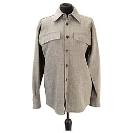 Camicia Bottega Veneta grigia in viscosa e seta
