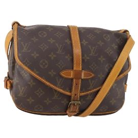 LOUIS VUITTON Borsa a Spalla Monogram Saumur 30 M42256 LV Auth 179755