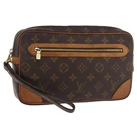 LOUIS VUITTON Monogram Marly Dragonne GM Clutch Bag M51825 LV Auth 181516