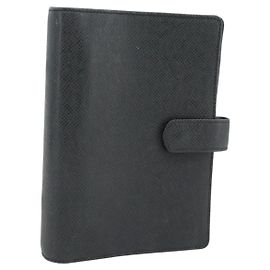 LOUIS VUITTON Taiga Agenda MM Day Planner Cover Ardoise R20222 LV Auth BA12980