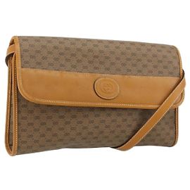 Borsa a Spalla GUCCI Micro GG Supreme PVC Beige Oro 004 58 0264 Auth BA12708