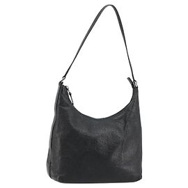 Borsa a tracolla GUCCI GG Canvas Guccissima Pelle Nera Argento 257282 Auth ka4401
