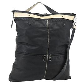 SAC À ÉPAULE BOTTEGA VENETA INTRECCIATO en cuir 2way Noir Auth bs35143