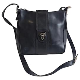 Lancaster Paris Schultertasche aus schwarzem Leder - Autre Marque