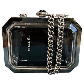 Chanel Metal Acrylic Premiere Clutch Bag with Shoulder Chain