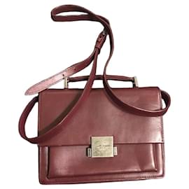 Borsa Saint Laurent Sac De Jour Nano Burgundy Leather