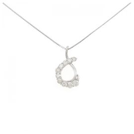 Autre Marque Platin-Diamant-Halskette