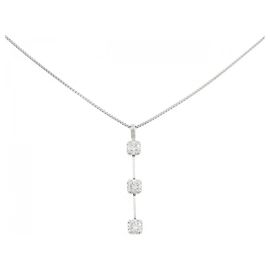 Autre Marque Collana in platino PT850 con diamante 0.30CT