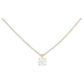 Tiffany & Co Collana Tiffany Solitaire in oro rosa 18K e diamante