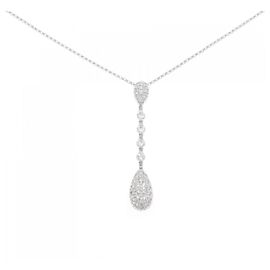 Autre Marque Collana in oro bianco Au750 e diamanti
