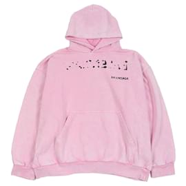 Balenciaga Hoodie mit mittlerer Passform und handgezeichneten Motiven