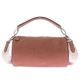 Borsa a mano Louis Vuitton Polochon Soft in pelle marrone