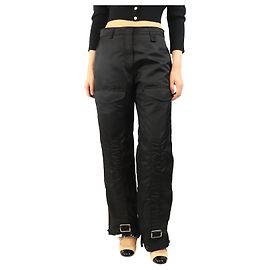 Simone Rocha Schwarze Hose mit mehreren Taschen - Größe UK 10