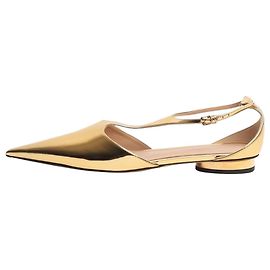 Bottega Veneta Ballerine Gold Rocket T-Bar - taglia EU 38