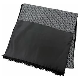 Sciarpa con frange in seta e angora HERMES - Hermès