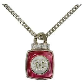 Collana con pendente motivo profumo con strass Coco Mark CHANEL A22C