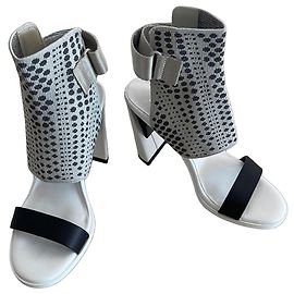 United Nude Sandali con tacco Zink Fab Hi II - Bianco nero e grigio T. 38